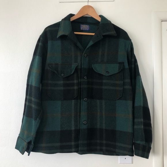 Pendleton Other - Pendleton Wool Shirt Jacket Green Plaid